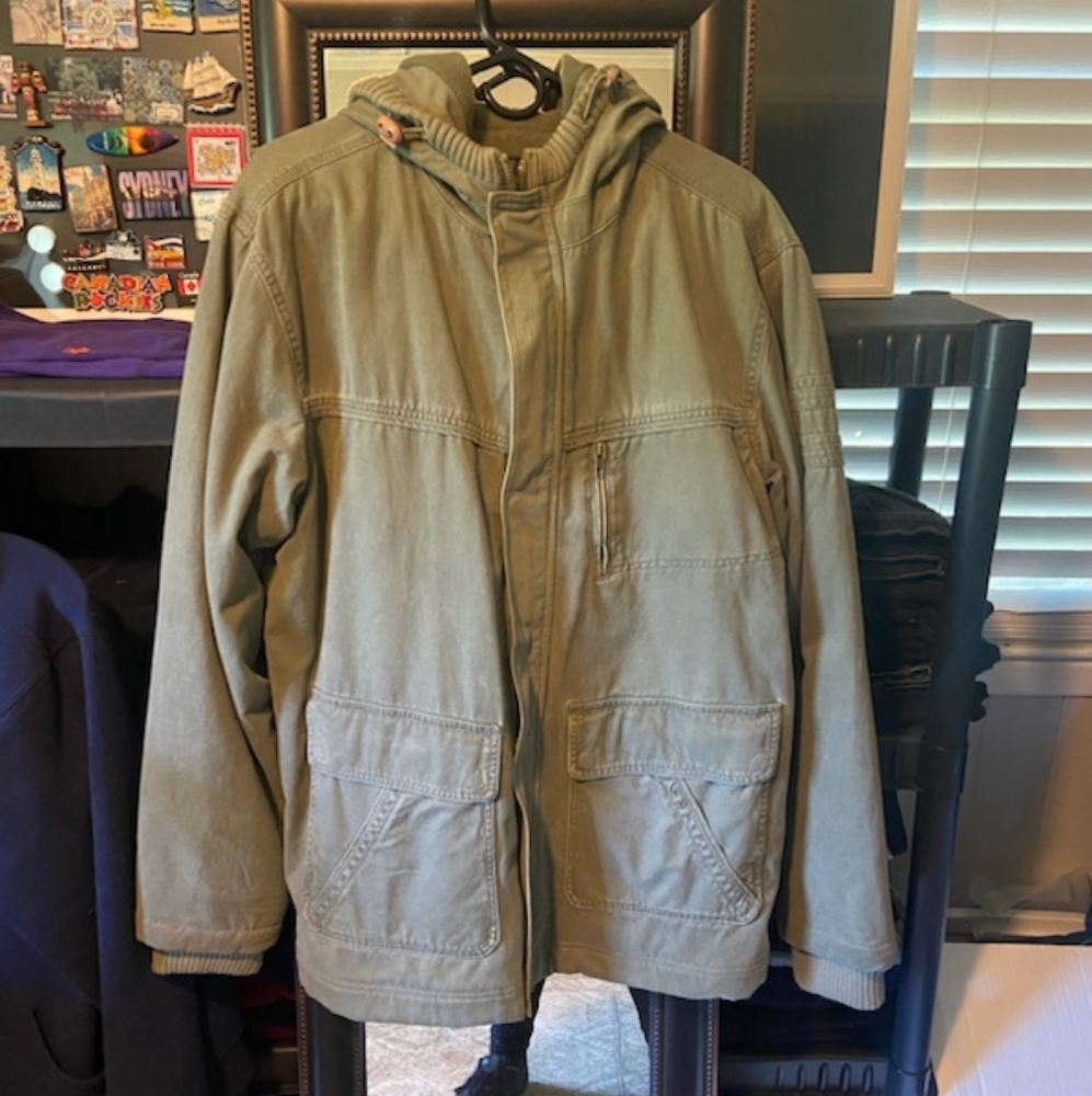 Quicksilver Green Mens Large Jacket NEW